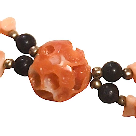 DISCO LEMONADE Vintage Natural Angel Skin Coral Beaded Necklace, Angelskin,Angel - Picture 5 of 16